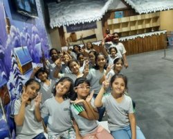 Std III Field Trip 2023-24 to Snow WOrld with 12D experience and McDonald's kitchen visit at R City mall